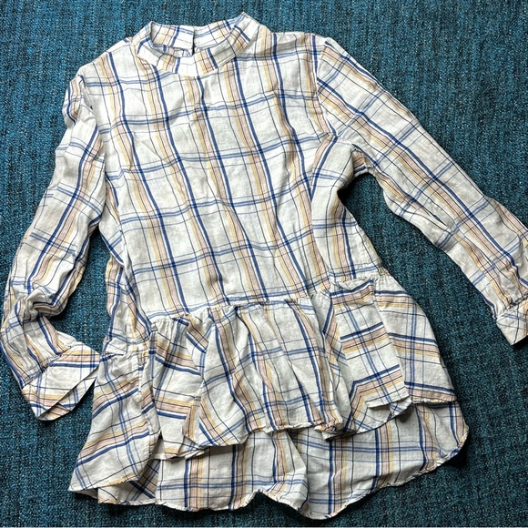 Anthropologie Maeve Sava Swing Top in Plaid Print - Picture 2 of 8